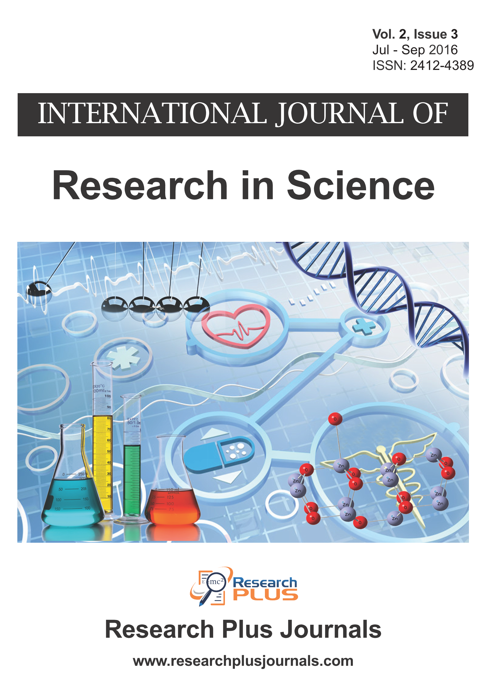 Vol 2 No 3 (2016): International Journal of Research in Science
